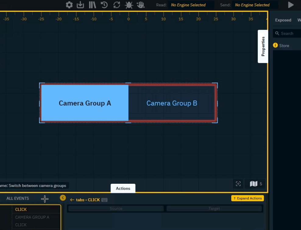 Configure camera input switching